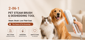 Best 2-in-1 Pet Steam Brush for Dogs and Cats in the USA