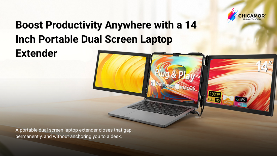 14 Inch Portable Dual Screen Laptop Extender