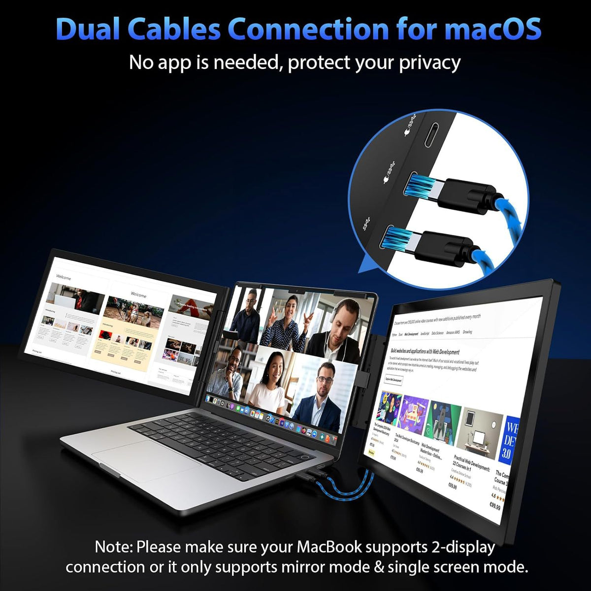 DualView Max™ | 14-inch Dual Screen Laptop Extender