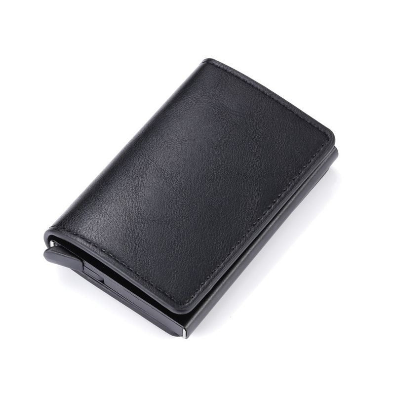 CHICAMOR RFID pop-up card wallet in smooth black