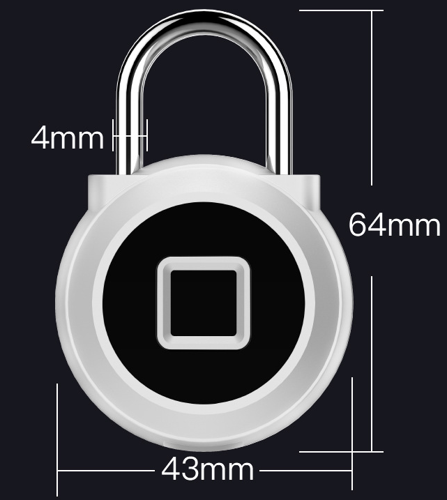 SmartGuard Air™ | Bluetooth Fingerprint Smart Padlock (APP-Controlled Keyless Lock)