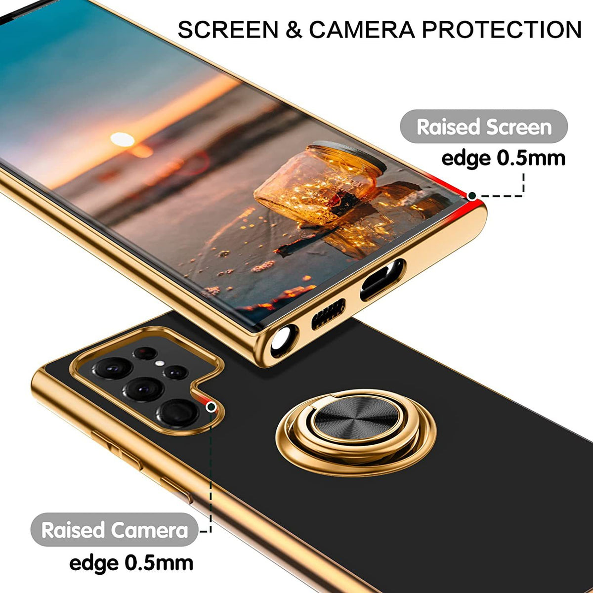 With screen and camera protection