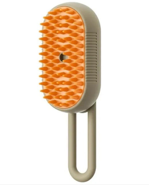 2-in-1 Pet Steam Brush & Deshedding Tool