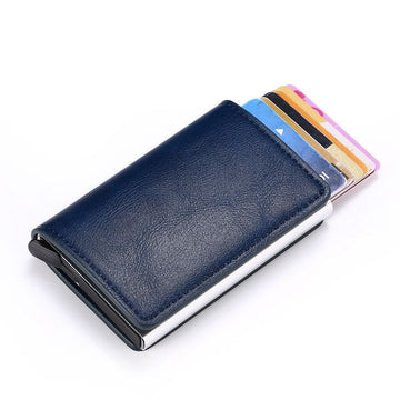 Black Leather Card Holder