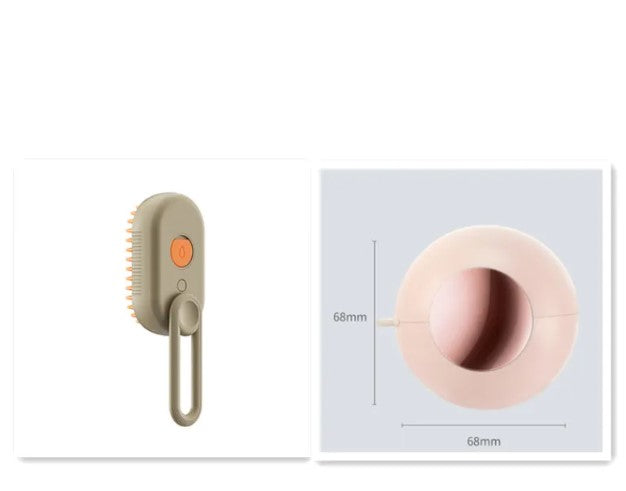 2-in-1 Pet Steam Brush & Deshedding Tool