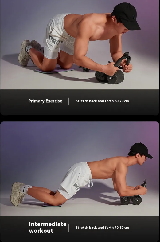 Automatic Rebound Abdominal Wheel - Smart Core Strength Trainer for Home Fitness