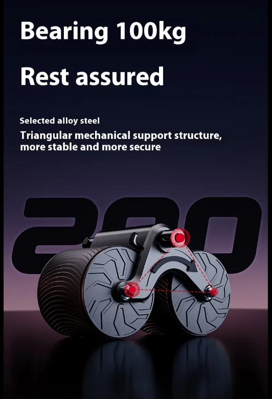 Automatic Rebound Abdominal Wheel - Smart Core Strength Trainer for Home Fitness