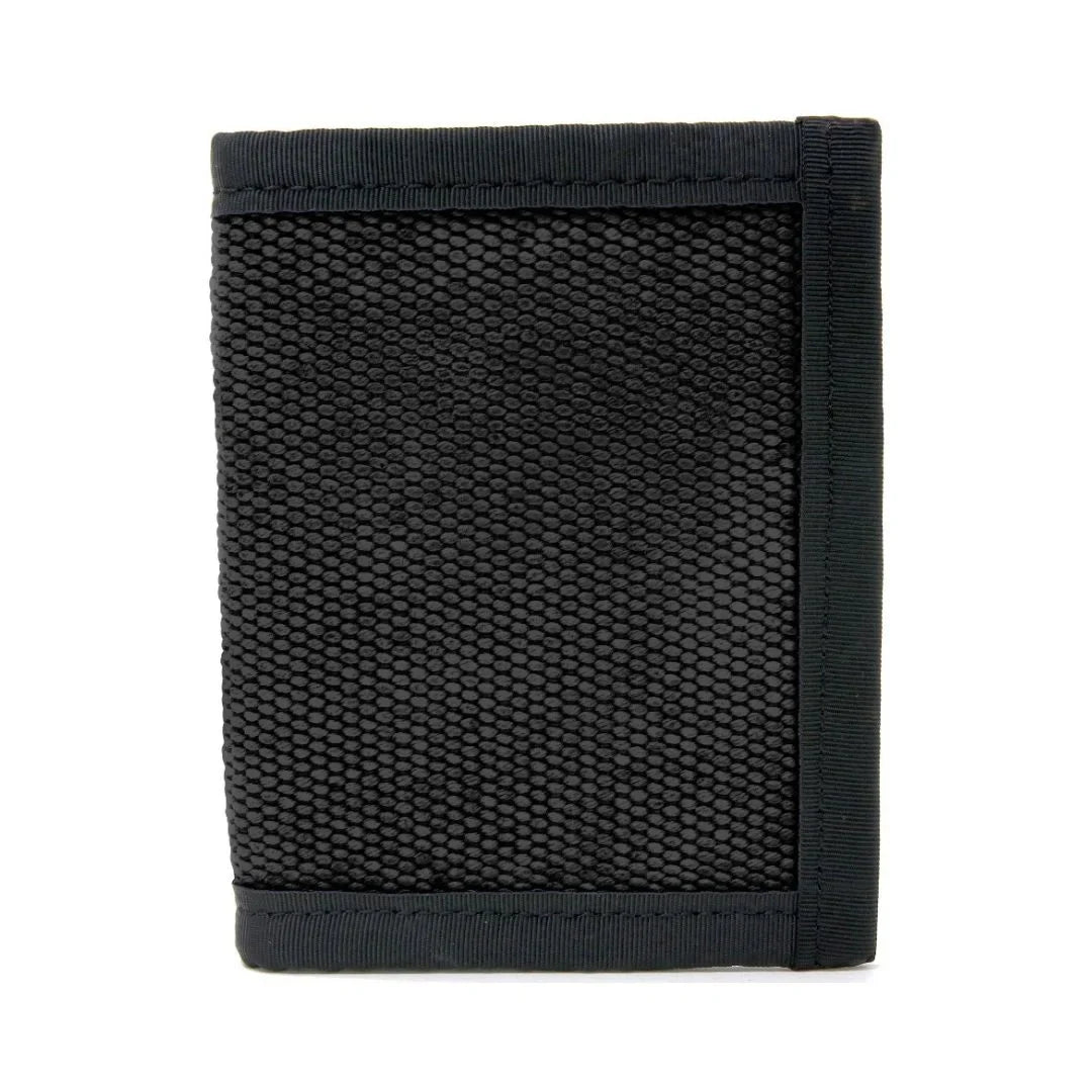 Captain Wallet in black fire hose with black binding