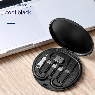Pocket Sized Universal Cable Kit - Black Color