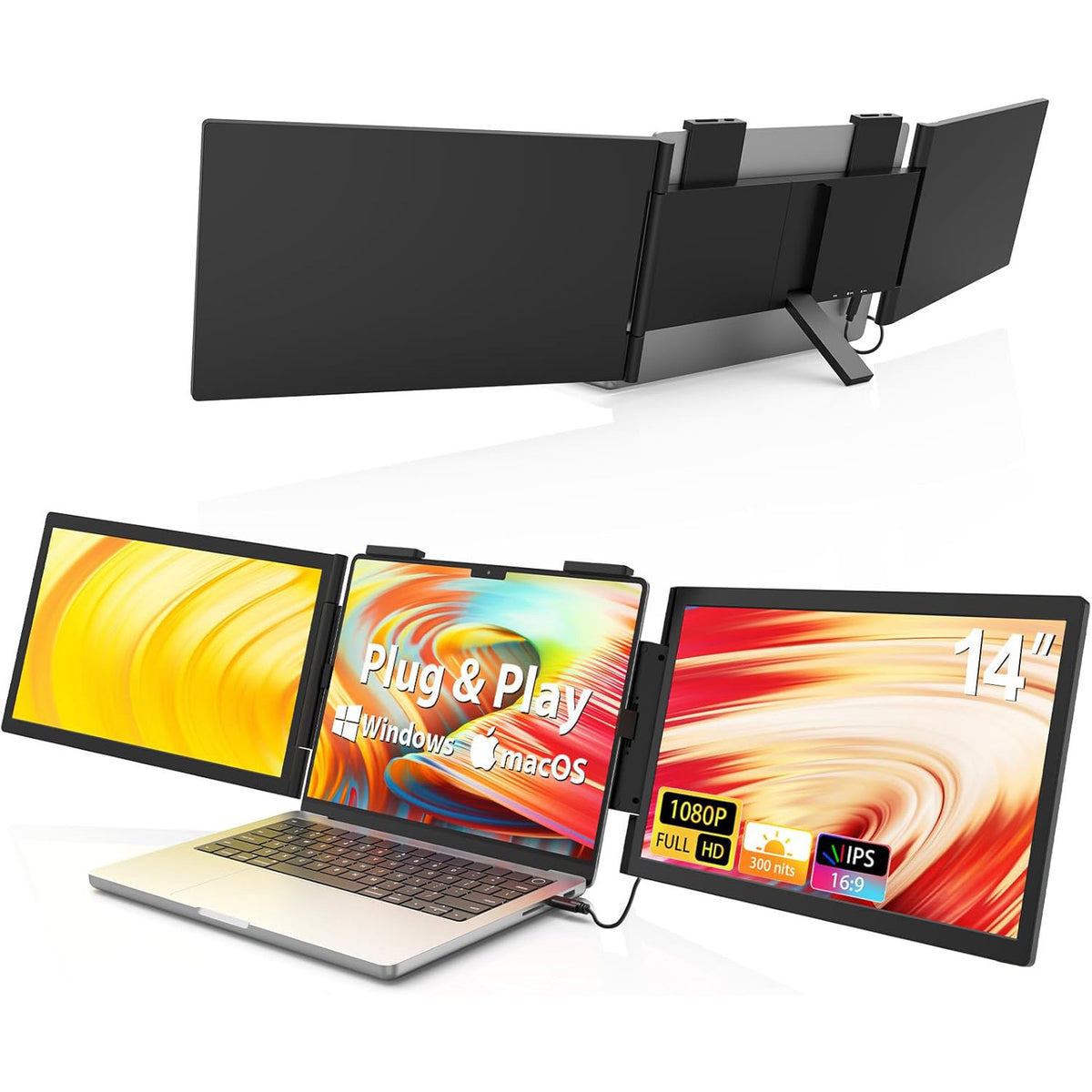 DualView Max™ | 14-inch Dual Screen Laptop Extender