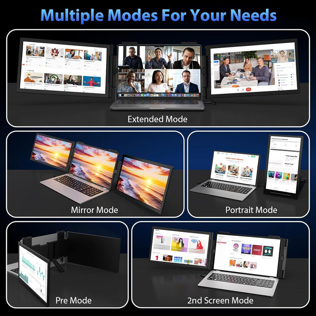 DualView Max™ | 14-inch Dual Screen Laptop Extender