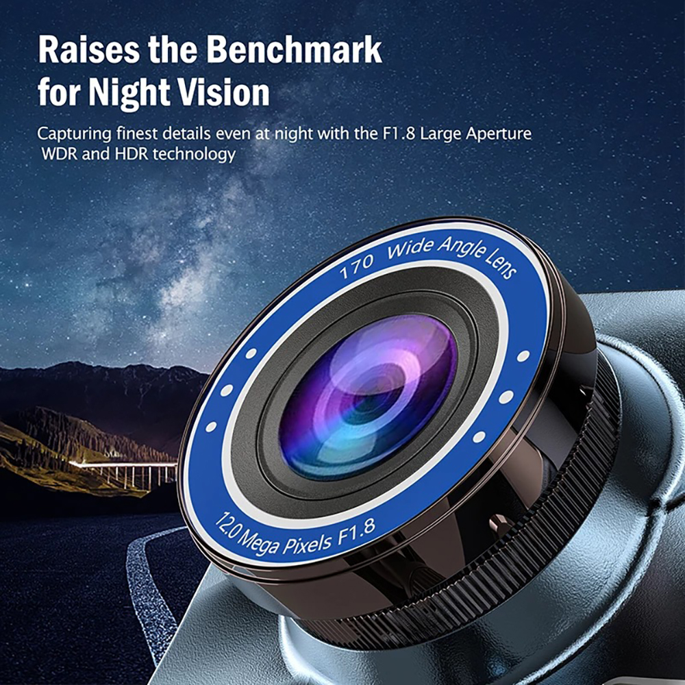 F1.8 wide-angle lens night vision