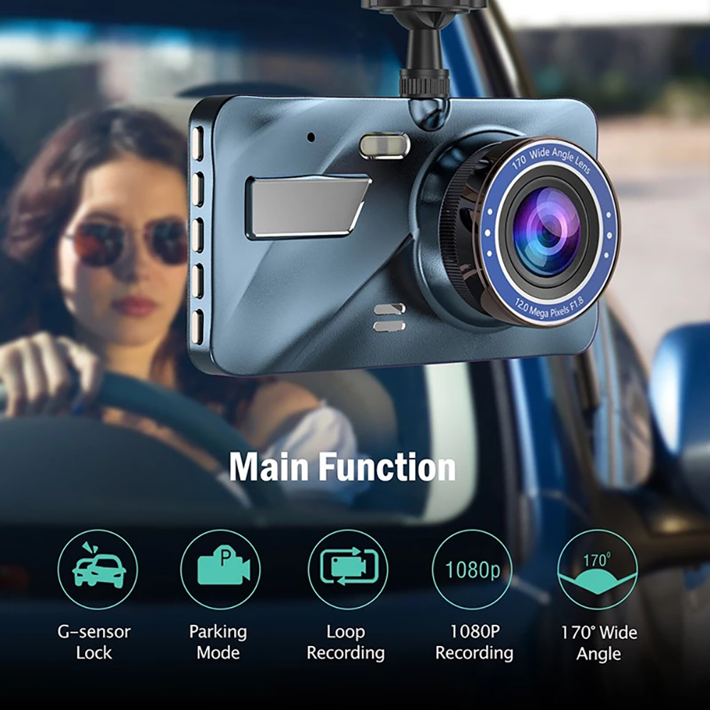 Dash cam mounted, main features